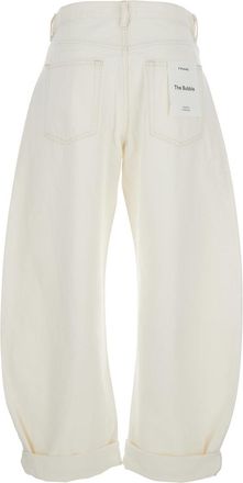 Frame Denim Womens Jeans The Bubble White Denim Cotton