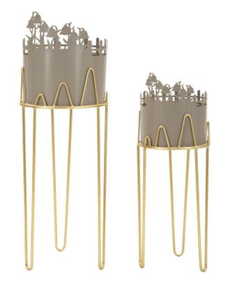 Mauro Ferretti Soporte Para Macetas Flor Pareja Cm &Oslash; 27x79-22,8x62