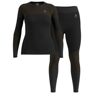 Odlo Fundamentals Performance Warm Kunstfaserunterw&auml;sche f&uuml;r Damen | schwarz