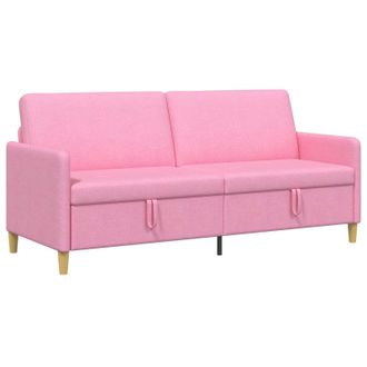 vidaXL Divano Con Storage Rosa 192 X 78 X 87 Cm Poliestere Vidaxl