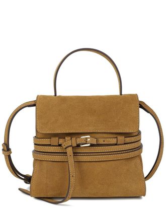 Tiffany & Fred Luxury Suede Convertible Messenger Bag