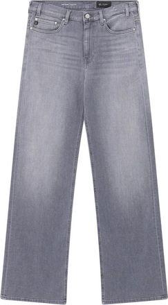 AG - Adriano Goldschmied Baggy Wide-Leg Jeans - Dames - Loose Fit Jeans - Grijs - W28 - Katoen - Jeans
