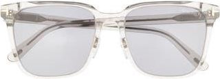 Tom Ford 57mm Square Sunglasses in Grey/Other /Smoke Polarized at Nordstrom Rack