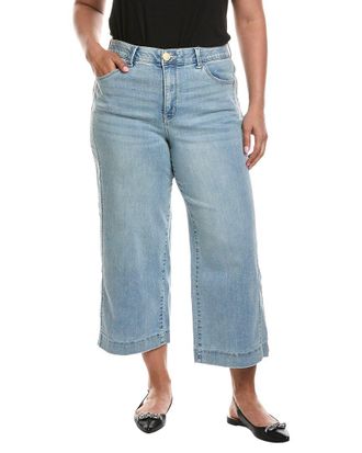 Wit & Wisdom Wit & Wisdom Light Blue Artisanal Skyrise Crop Double Side Seam Wide Leg Jean