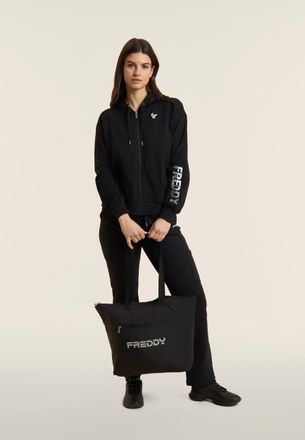 Freddy Borsa shopper in nylon con zip e logo FREDDY gommato