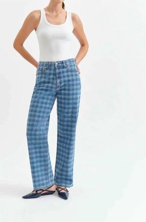 Daze 1999 Slouch 90s Fit Jeans In Denim Check