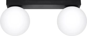 Sollux Lighting Design Deckenlampe Yoli 2-Flammig, Schwarz