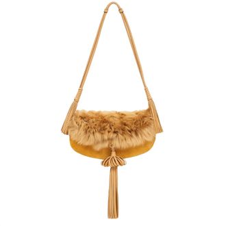 Ulla Johnson Tassel Flap Bag In Lotus