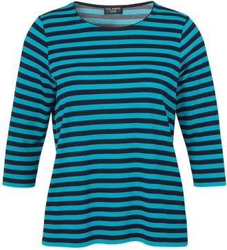 Via Appia Due Dames, Tops, Blauw, Maat: 6XL