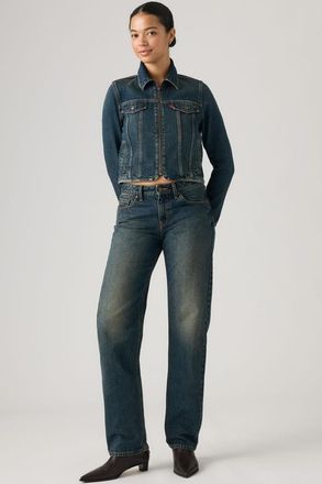 Levi's Vaqueros rectos bajos - Mujer - 23X29 - Lavado medio / Happy Tale Baggy