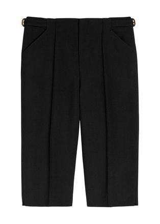 Chlo&eacute; Slim-leg Wool Cropped Capri Trousers - Black - 34 (UK6 / XS)