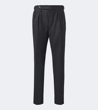 Brunello Cucinelli Virgin wool flannel slim pants