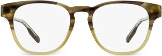 Ermenegildo Zegna keyhole square frame glasses - Brown