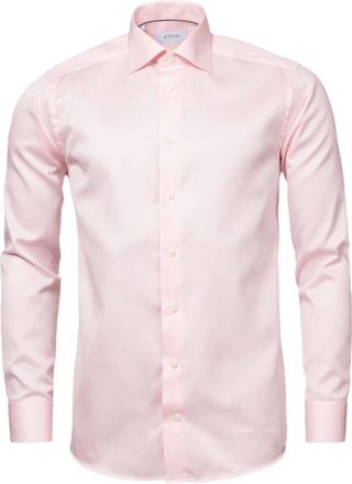 Eton Heren, Overhemden, Roze, Maat: 3XL Katoen