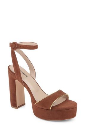 L'agence Essie Sandal in Buckskin Suede at Nordstrom, Size 6.5