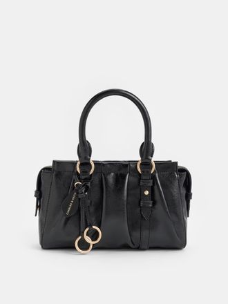 Charles & Keith Britton Top Handle Tote Bag
