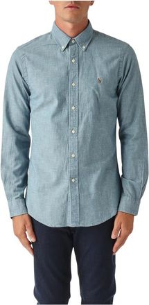 Polo Ralph Lauren Heren, Overhemden, Blauw, Maat: S