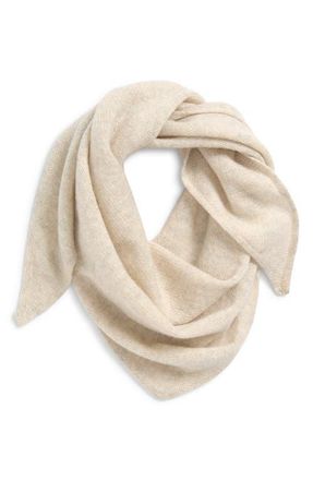 Johnstons of Elgin Reel Cashmere Triangle Scarf in Lunan Sand at Nordstrom