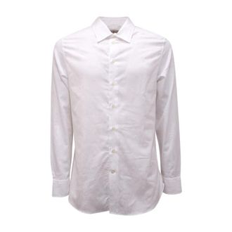 Etro Italiaans Overhemd Model 11451 6205 - Heren - Zakelijke Overhemden - Wit - XL - Katoen - Overhemden