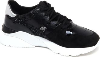 Hogan Glitter Active One N.Sport Style Schoen - Dames - Sneakers - Zwart - 36 EU - Leer - Schoenen