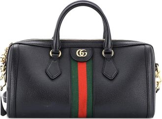 Gucci Ophidia Boston medium leren tas - Zwart