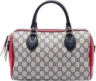 Gucci Pre-owned Satchel - Dames - Vintage Handtas - Beige - ONE Size - Leer - Vintage
