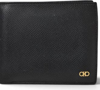 Ferragamo Black Leather Wallet (Bi-Fold) (Pre-Owned)