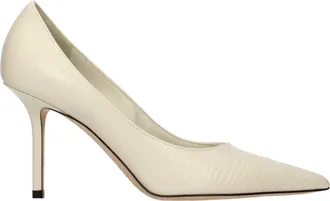 Jimmy Choo London Beige Leather High Heel Womens Pumps