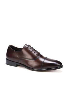 Anthony Veer Bill Cap-Toe Oxford in Chocolate Brown Burnished at Nordstrom, Size 14