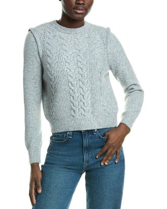 Design History Cable Knit Wool-Blend Sweater