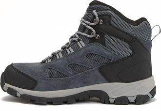 Hi-Tec Mens Yosemite Mid Qp Hiking Boots In Charcoal/ombre Blue