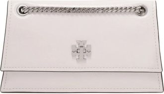 Tory Burch Tassen, Dames, Wit, ONE Size, Leer, Kira Turnlock Mini Bag