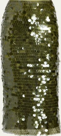 Cinq &agrave; Sept Calista Sequined Pencil Skirt