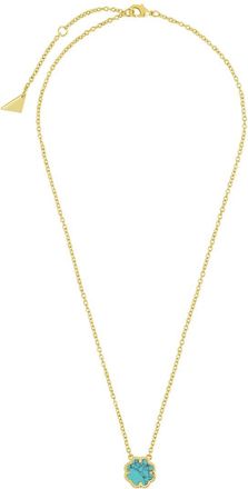 Sterling Forever 14K Plated Rose Petal Pendant Necklace