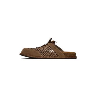 Cesare Gaspari Nomad Breeze Open-Back Mules - Dames - Slip ons - Bruin - 37 EU - Su&egrave;de - Schoenen