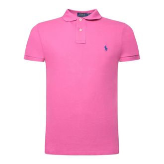Polo Ralph Lauren Polo Shirts, male, Pink, Size: M Peony Pink Polo Shirt