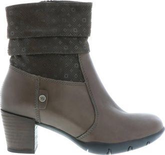 Wolky Womens Colville Heeled Mid Boot In Gray