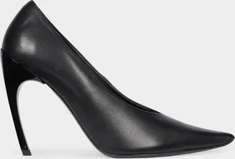 Roger Vivier Choc Decollette 100MM Leather Curved-Heel Pumps