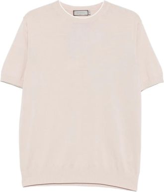 Canali T-shirt girocollo a maniche corte - Toni neutri