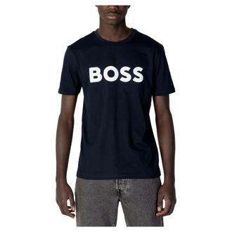 HUGO BOSS Hombre, Camisetas, Azul, Talla: S