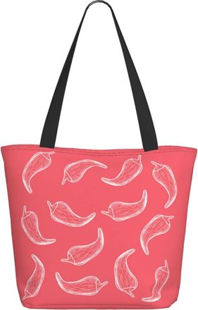 AOOEDM Chili-Peppers Pattern Ladies Shopping Bag 13x11x7in.The Perfect ValentineS Day Gift.It Is The Best ValentineS Day Gift For Mom, Daughter, Wife,Etc