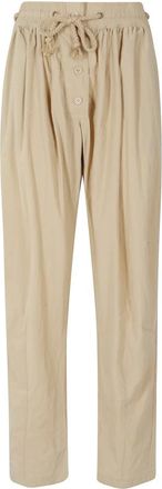 Isabel Marant Isabel Marant, Straight Trousers, female, Brown, Size: 2XS Falcona Trousers