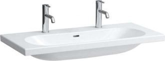 Laufen Laufen - Lua Lavabo, 2 Agujeros Para Grifo, Con Rebosadero