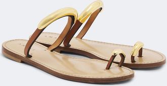 Amanu Studio Sandalias Samburu de piel adornadas