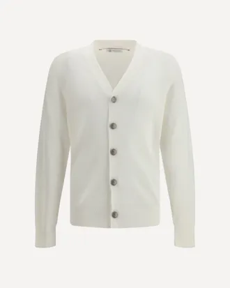 Brunello Cucinelli Ribbed Cardigan Male 54