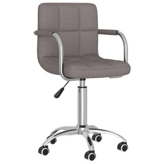 Les Tendances Les Tendances - Silla De Comedor Giratoria Tela Gris Topo Vidaxl