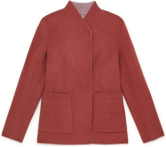 Maliparmi Double Wool Jacket - Dames - Zomerjassen - Rood - 2XL - Wol - Jassen