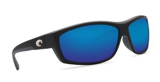 Costa Mens Saltbreak Sunglasses In Black Frame Blue Mirror 580P