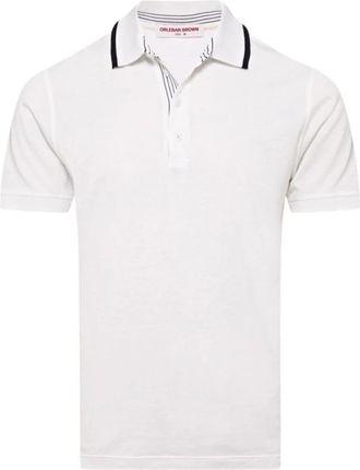Orlebar Brown Klassieke Tipping Polo Shirt Wit - Heren - Polos - Wit - S - Katoen - Tops