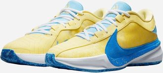 Nike Mens Nike Zoom Freak 5 Through My Eyes DX4996-700 Yellow Basketball Shoes TF5596
